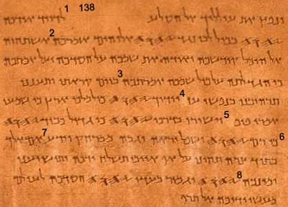 The Dead Sea Scrolls text of Psalm 138